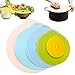 YOUYIKE® Coperchio Silicone per Alimenti, 5 Pezzi di Diverse Dimensioni Ciotola Coperchi, Riutilizzabile Universal Coperchio per Piatti, Scodelle, Tazza, Sicuro da Usare in Lavastoviglie (Multicolore)