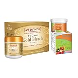 SJH 24 Carat Gold Bleach Cream 450 gm and Fruit Bleach Cream 43g