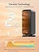 GoveeLife Electric Heater, Low Energy 80° Oscillating PTC Ceramic Heater with Thermostat, Heater Works with Alexa & Google Assistant, Overheating & Tip-Over Protection,Energy-Saving-ECO-Mode