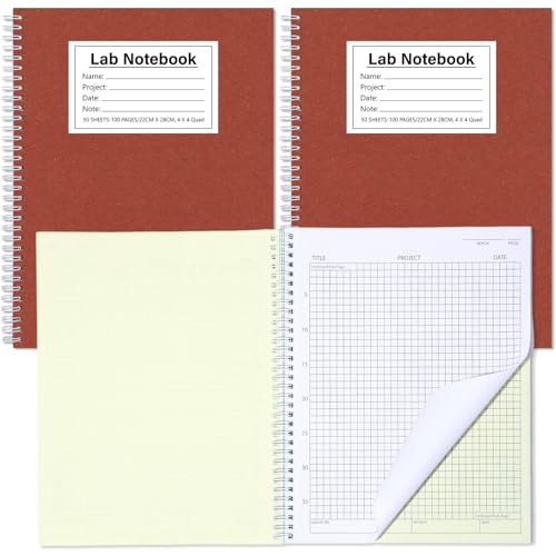 Cuaderno de laboratorio gisgfim de 8.5 x 11 pulgadas para tomar notas en clase de química