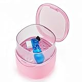 EZEELAI Partial Denture Case Leak Proof with Strainer Basket and Brush, Waterproof Denture Cup Retainer Cleaning Bath Case Travel for Dentures,...