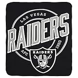 Northwest NFL Las Vegas Raiders Unisex-Adult Fleece Throw Blanket, 50' x 60', Campaign