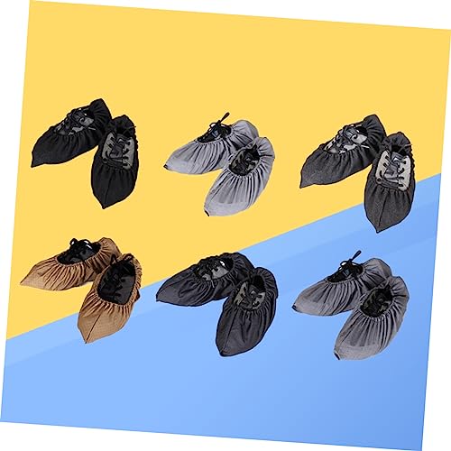 SOLUSTRE 1 Par Esfregões Glob Esfregão De Microfibra Capa De Botas Não Tecida Capas De Sapato Capa D