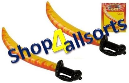 Crazy Fun 2 X Inflatable Sword 32" 81Cm Ideal For Beach Parties Garden
