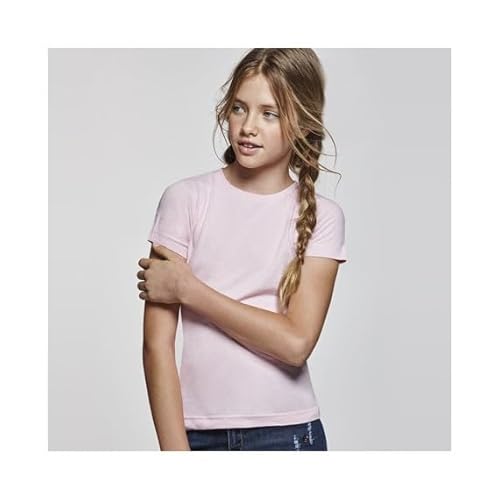 Camiseta Femenina de Manga Corta Entallada, con Cuello Redondo Acanalado 1x1 Jamaica