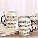 HLJgift Creative Ceramic Musician Coffee Mug Tea Cup with Lid Staves Music Notes as Valentine's Day Gift Teacher Gift