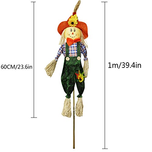 Ifoyo Fall Harvest Scarecrow Decor, 2 Pack Happy Christmas Decorations 23.6 Inch Scarecrow Christmas Decoration For Garden, Home, Yard, Porch, Thanksgiving Decor #TOP1