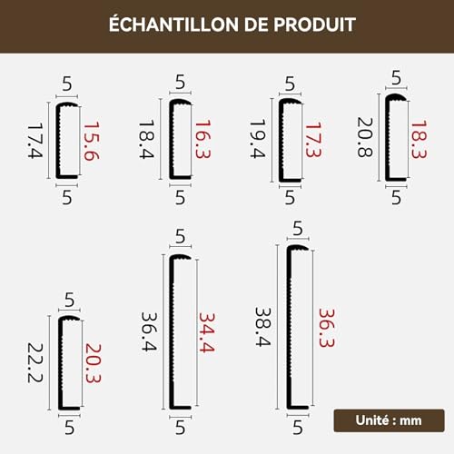Plinthe pour sol et mur U-SD blanche 18 mm pour masquer les défauts de pose - 6