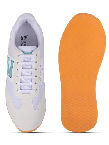 Image of Liberty LEAP7X BACKAM-1E Casual Shoes for Men with PU Upper | EVA Sole Coloured Lacing Sneakers | Soft & Comfortable Footbed | Memory Foam Insole | Quick-Wear Elastic Laces | Stylish & Modern