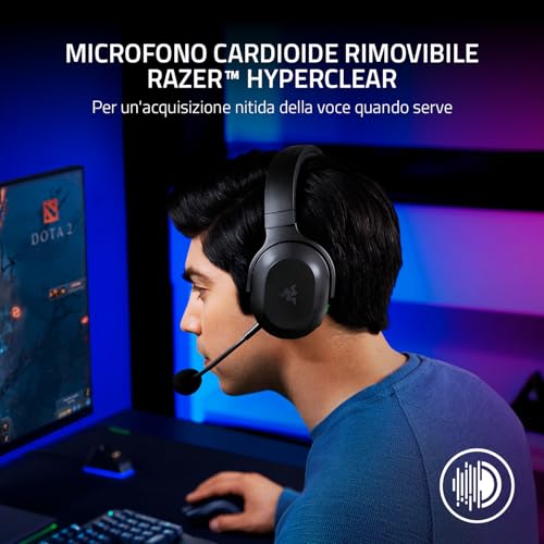 Barracuda X - Cuffie Wireless Mobile e da Gaming Multipiattaperma (Connettività Wireless USB-C Multipiattaperma, Driver TriForce da 40 mm, Comandi sulle cuffie) Nero - Cuffia gaming - Immagine 4