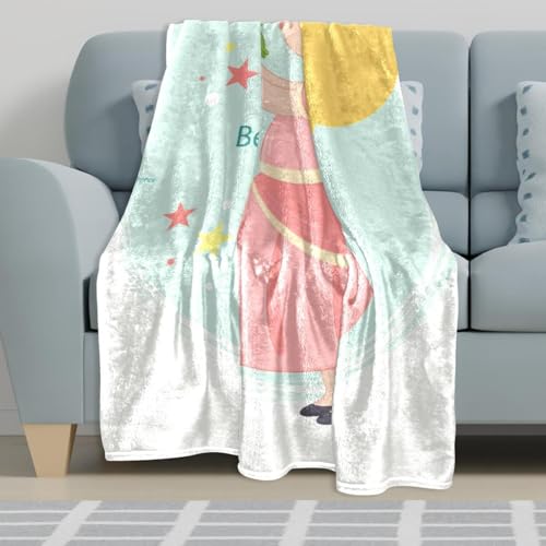 Couverture polaire Petite Princesse 150x200cm pour lit et canapé - 6