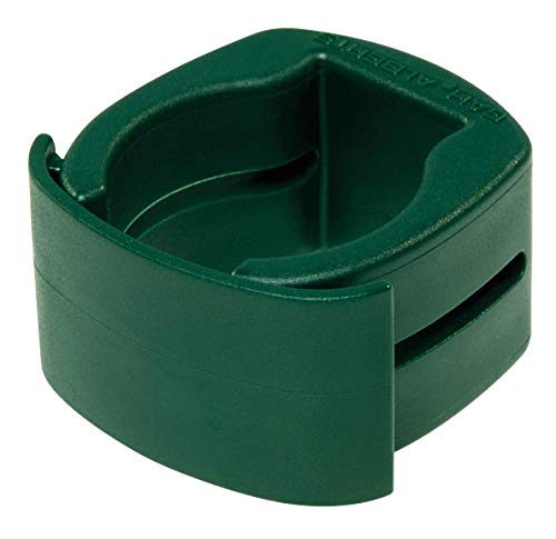 Alberts 655938 Fix-Clip Pro® | zur Befestigung von Schweißgittern an Zaunpfosten | Kunststoff, grün | für Pfosten-Ø 34 mm | 3er Set