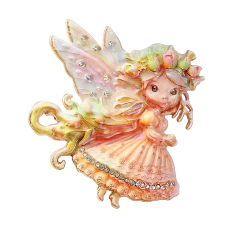 Flower Girl Brooch Zincs Alloy Lightweight Lapel Pin for Comfortable Wear Ideal Parties Weddings Daily Fashion Accessory Flower 