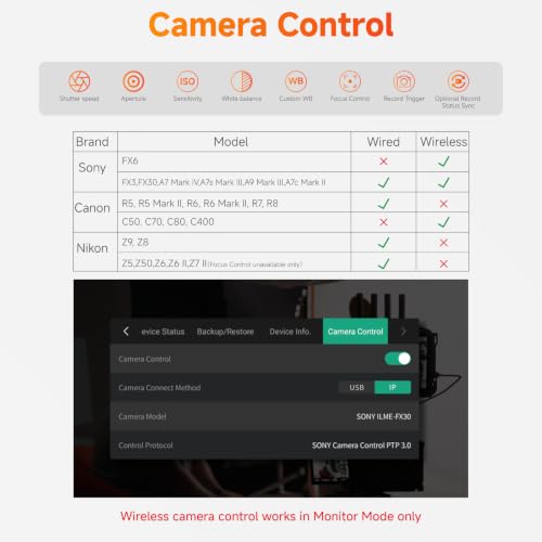 Image of Accsoon CineView M7H Pro 4K60 Wireless Video HDMI Transmitter Receiver&Camera Monitor 7inch, 1200FT 60ms Latency with Camera Control 3D Luts, 4 Devices Monitoring, Pair CineView Master 4K /SE 4K /HE /SE