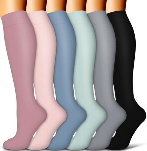 Copper Compression Socks for Women and Men(6 Pairs)-Best Support for