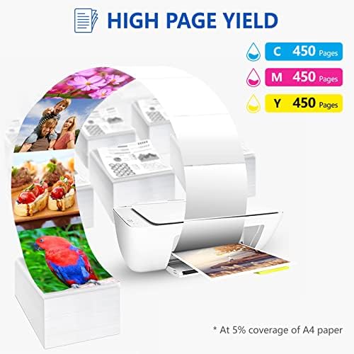 Magisink Compatible Ink Cartridge for Epson 603xl Colour Ink Cartridges Cyan Magenta Yellow for Expression Home XP-2100 XP-2155 XP-3100 XP-4100 XP4155 WorkForce WF-2830 WF-2835 WF-2840 WF-2850 Printer