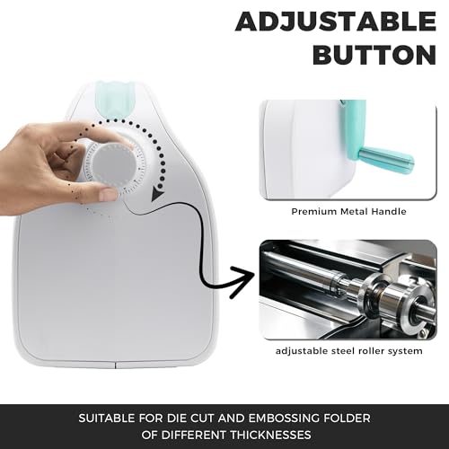 Find Scraplooms Adjustable 9 inch Die Cutting Machine Kit,Embossing Machine for Cardmaking,Scrapbooking (9 inch Adjustable) - Thumbnail 4
