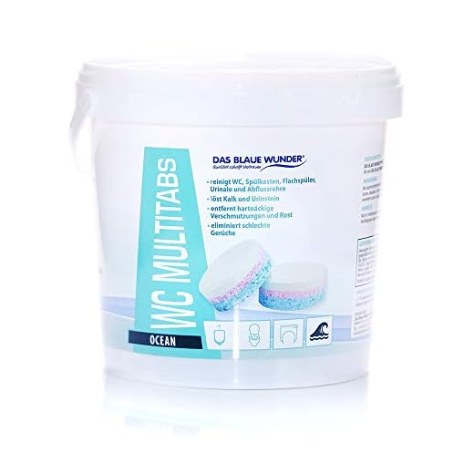 Das blaue Wunder WC Multi Tabs I lösen Kalk und Urinstein I Toilettenreiniger I Sanitäranlagen und Abflussrohre (20 Stück)