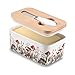 Fungi Fun Ceramic Mushroom Butter Dish with Lid and Knife, Cute Butter Dish for Countertop and Fridge, Ceramic Container for Countertop with Lid and Selicon Seal, Ideal for Mushroom Kitchen Decor
