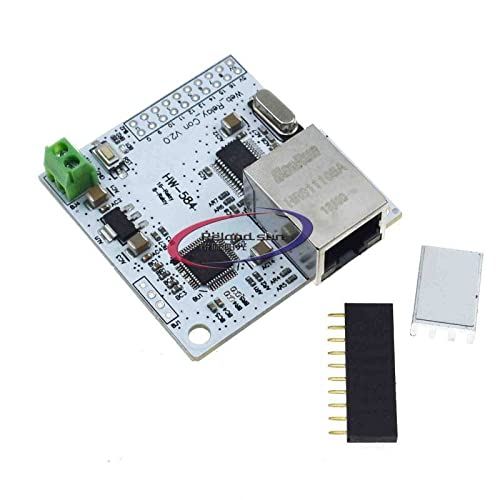 DC 5V 2A 8CH 8 Channel Way 28J60 W5100 RJ45 Network Control Switch Internet Relay Module Network Heating Relay Module Panel