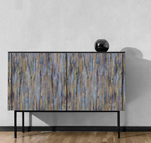 Ciciwind Purple Blue Wood Contact Paper Wood Peel And Stick Wallpaper Colorful Wallpaper Wallpaper Self Adhesive Film Removable Faux Wood Wallpaper Decorative Vinyl Film Shelf Drawer Roll 118”X17.7” #TOP1