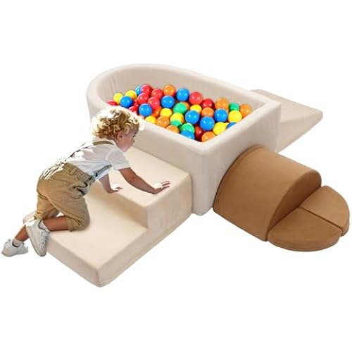 Asweets Foam Climbing Blocks with Ball Pit for Toddler (Balls not Included)