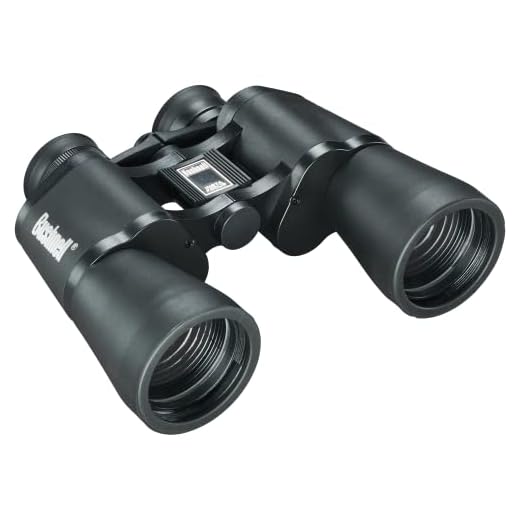 Binóculos Porro Prism Bushnell Pacifica de alta potência, 20 x 50 mm, preto