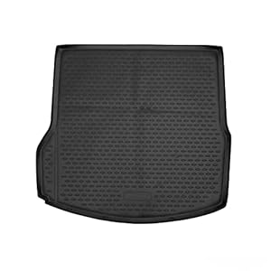 OMAC Kofferbakmat, kofferbakmat, kofferbakbescherming, compatibel met Opel Combo-e Life 2018-2022, 3D-pasvorm, hoge rand, antislipmat, TPE-mat, kofferbakmat, allweather zwart