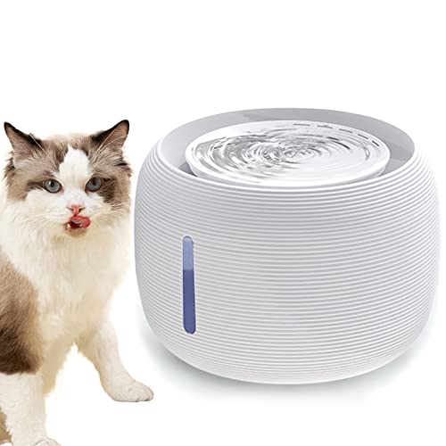 Fuente automática para agua de gatos 2.5L con luz LED