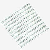 Diseño de anillo cilíndrico, fácil de pasar las páginas y proteger el papel. Las espinas de encuadernación se pueden utilizar para encuadernar papeles A4, A5, A6, A7, B5.
