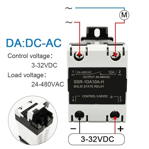 Relais statique 40A DC control DC avec dissipateur monophasé - 2