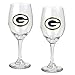 NFL Green Bay Packers 14-Ounce Wine Glass (Set of Two)