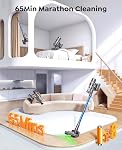 Aspirateur sans fil INTETURE, 650W 55KPA 70Min (ECO) aspirateurs avec écran LED, aspirateur sans fil auto-portant, anti-enchevêtrement, aspirateur à bâton rechargeable pour maison/poils d'animaux/tapis