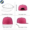 Underground Kulture Plain Flat Peak Snapback Baseball Cap Neon Pink #1