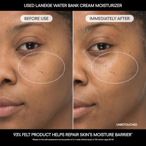 Image of LANEIGE Water Bank Blue Hyaluronic Cream Moisturizer: Hydrating Korean Face Cream with Squalane & Ceramide for Skin Barrier Support, Dermatologist-Tested