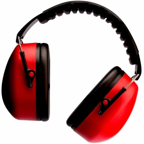 3M, Mufller, Abafador de Som e Ruído, 1 unidade - Vermelho e Preto