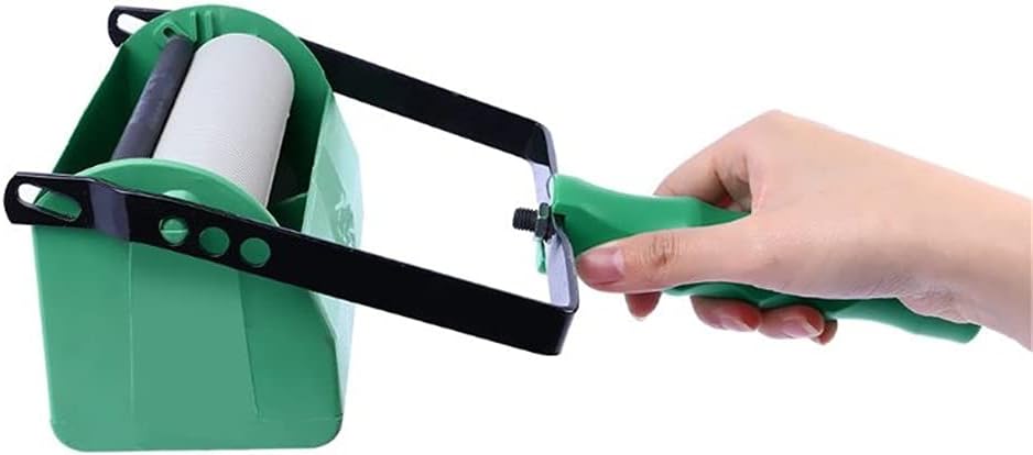 Patterned Paint Roller Decorative Texture Roller with Two-Color Painting Machine,5inch Embossed Plastic Handle