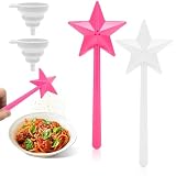 Cossaot 2 Pezzi Bacchetta Magica Saliera da Tavola, Bacchetta Magica a Forma di Stella, Sale e Pepe Set, Porta Sale Pepe, per l'Arredamento di Tavoli da Cucina, Ristorante e Bar