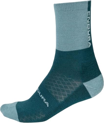 Endura Women's Baabaa Winter Cycling Socks, Deep Teal, ONESZ
