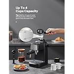 Espresso Machine 3.5 Bar, 800W Compact Size Coffee Maker with Steam Wand, 4 Cups Cappuccino & Latte Machine for Home and Office - Image 3