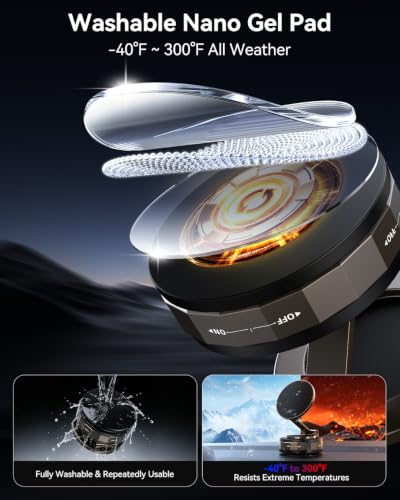 Tecknet Magsafe Vacuum Magnetic Car Phone Mount w/ 360 Rotation 9.99 + Free Shipping w/ Prime or on 35+ + 50% Off Code GXVA8AJM - image 5