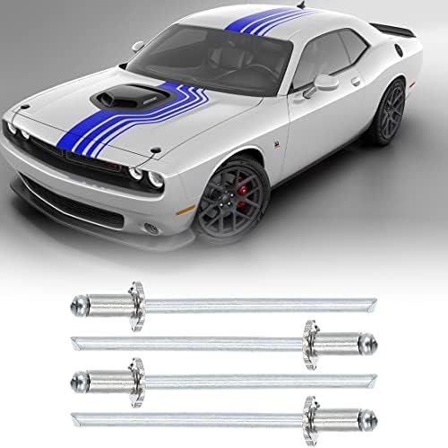 2 Pairs GM NOS Dash Rosette Rivets Stainless Steel Fits for