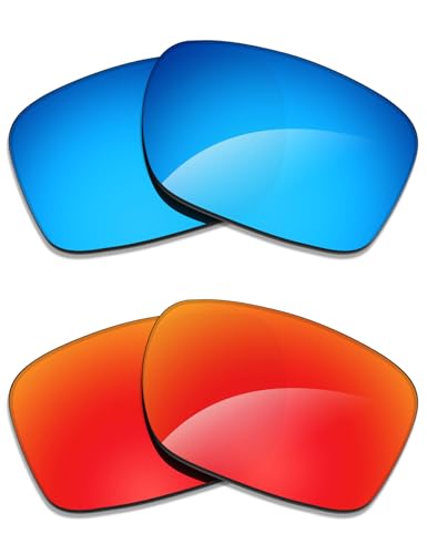 Verres polarisés de rechange pour Maui Jim Hot Sands MJ426 en bleu et rouge Alphax