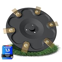 6er Messerscheibe kompatibel mit Segway Navimow Mähroboter i105E, i108E, i110n, i205 AWD, i208 AWD - Premium Mähteller aus glasfaserverstärktem Kunststoff für 6 Klingen