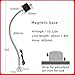 VCEVCL LED CNC Machine Tool Work Lamp Lathe 110-220V 3/6/9W Gooseneck Workshop Working Lights Magnetic Base milling Industrial Lamp(Round Magnet,3W)