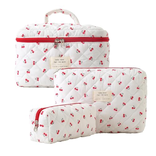 Sac à pinceaux de maquillage fleur de cerisier rose pour protéger vos poils