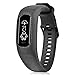 C2D JOY Strap TPU Wristband Compatible with Garmin vivosmart 3, Activity and Fitness Tracker (Black) Medium