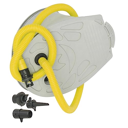 Sosoport 1set Foot-Operated Air Pump Aluminum Alloy Inflator for Inflatable Boats Canoes More Compact Lightweight Design Random Color
