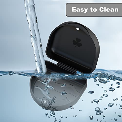 Retainer Case Denture Case: Bvn Orthodontic Dental Case, Slim Braces Case, Mouth Guard Case, Denture Box, Teeth Aligner Case, Night Guard Case Container Storage Holder Black #TOP5