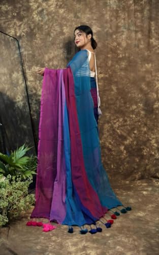 Image of Pure Cotton Saree | Soft & Lightweight | Handloom Woven Elegance for Festive & Casual Wear